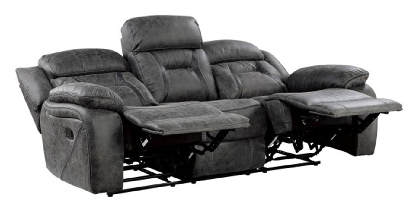 Homelegance Furniture Madrona Hill Double Reclining Sofa in Gray 9989GY-3 - Home Discount Furniture - NJ-linden