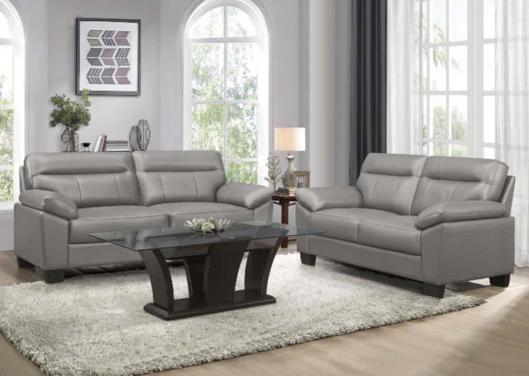 Homelegance Furniture Denizen Loveseat in Gray 9537GRY-2 - Home Discount Furniture - NJ-linden