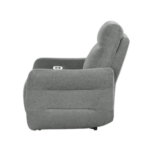 Homelegance Furniture Edition Power Lay Flat Reclining Chair in Dove Grey 9804DV-1PWH - Home Discount Furniture - NJ-linden