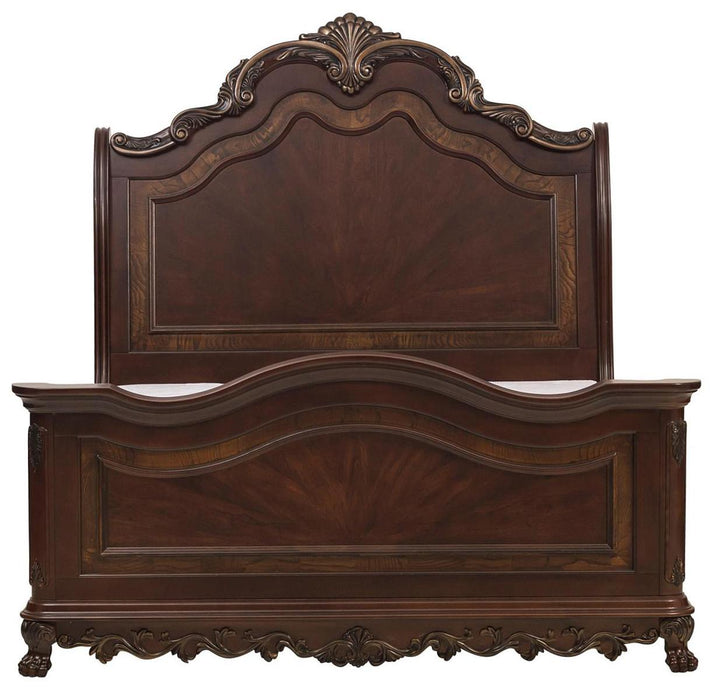 Homelegance Deryn Park Queen Sleigh Bed in Cherry 2243SL-1 - Home Discount Furniture - NJ-linden