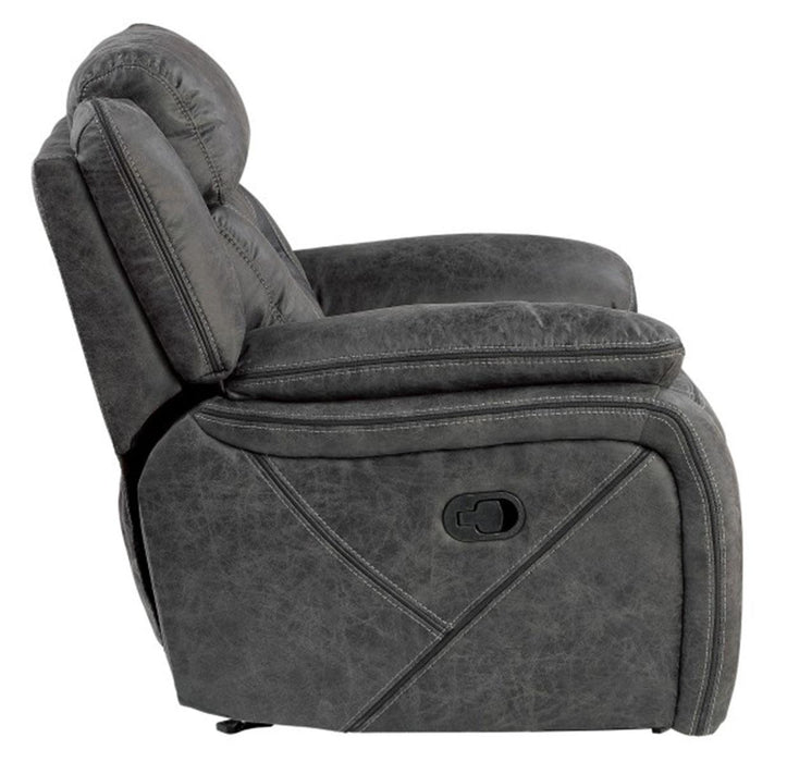 Homelegance Furniture Madrona Hill Glider Reclining Chair in Gray 9989GY-1 - Home Discount Furniture - NJ-linden