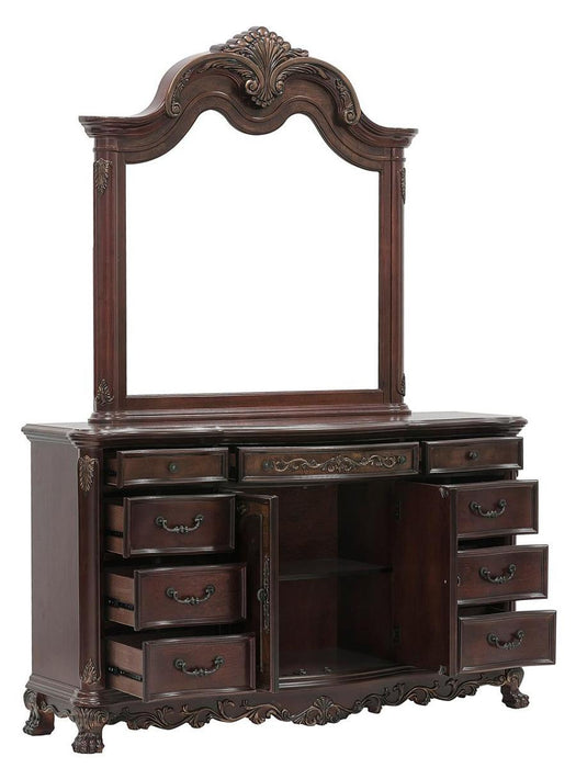 Homelegance Deryn Park 9 Drawer Dresser in Cherry 2243-5 - Home Discount Furniture - NJ-linden