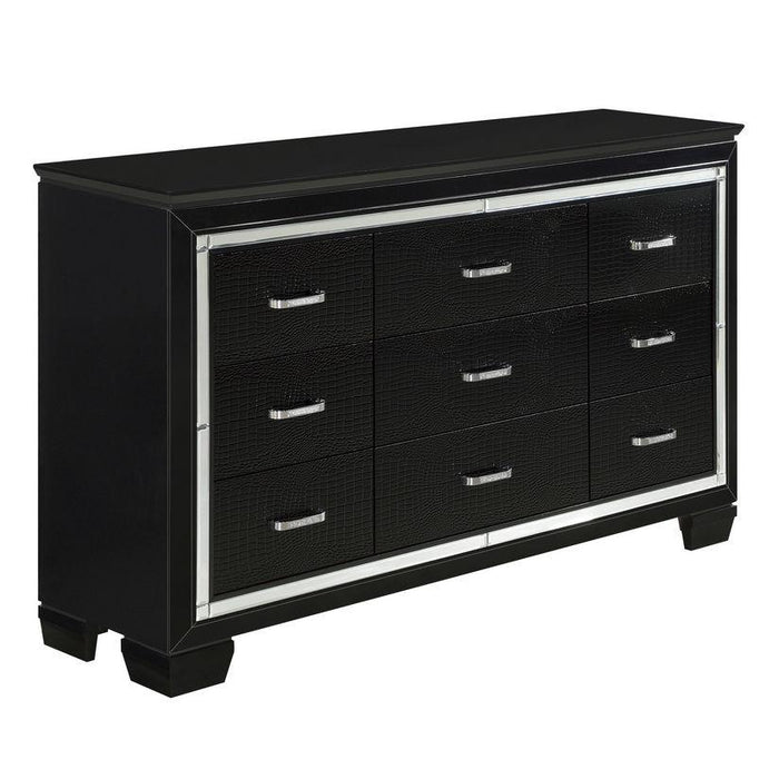 Homelegance Allura Dresser in Black 1916BK-5 - Home Discount Furniture - NJ-linden