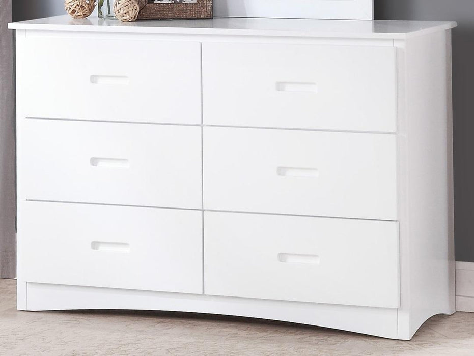 Homelegance Galen 6 Drawer Dresser in White B2053W-5 - Home Discount Furniture - NJ-linden