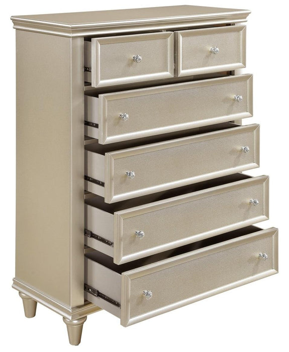 Homelegance Celandine 6 Drawer Chest in Silver 1928-9 - Home Discount Furniture - NJ-linden