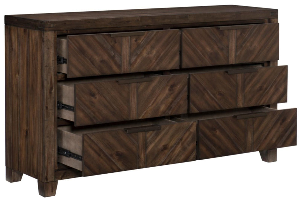 Homelegance Parnell Dresser in Rustic Cherry 1648-5 - Home Discount Furniture - NJ-linden