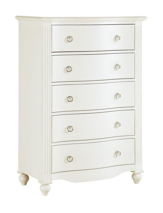 Homelegance Meghan 5 Drawer Chest in White 2058WH-9 - Home Discount Furniture - NJ-linden