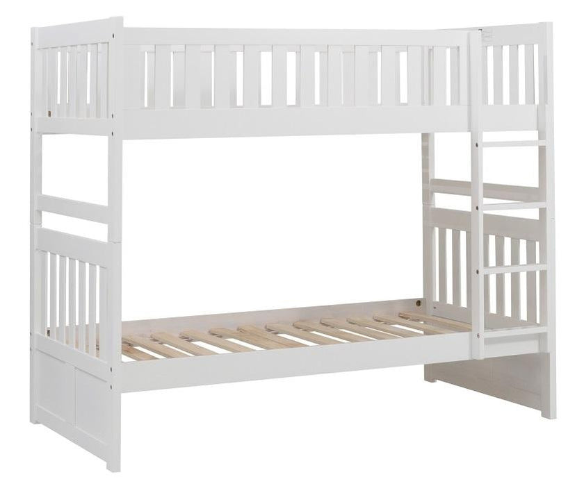 Homelegance Galen Twin/Twin Bunk Bed in White B2053W-1* - Home Discount Furniture - NJ-linden