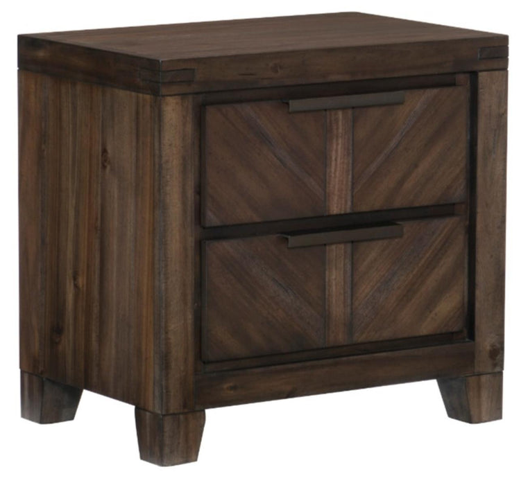 Homelegance Parnell Nightstand in Rustic Cherry 1648-4 - Home Discount Furniture - NJ-linden