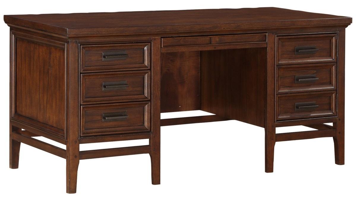 Homelegance Frazier Executive Desk in Brown Cherry 1649-17 - Home Discount Furniture - NJ-linden