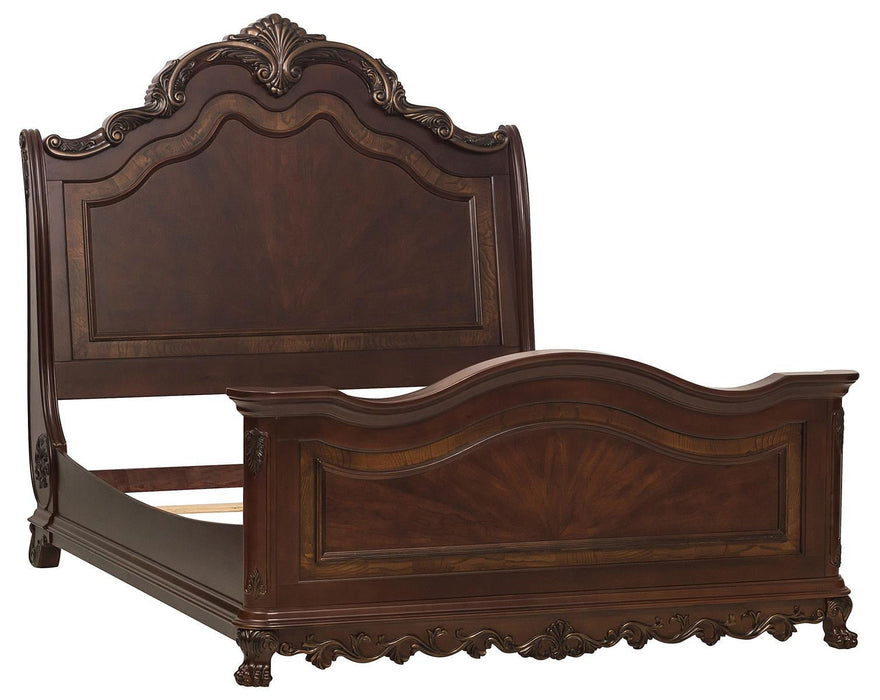 Homelegance Deryn Park Queen Sleigh Bed in Cherry 2243SL-1 - Home Discount Furniture - NJ-linden