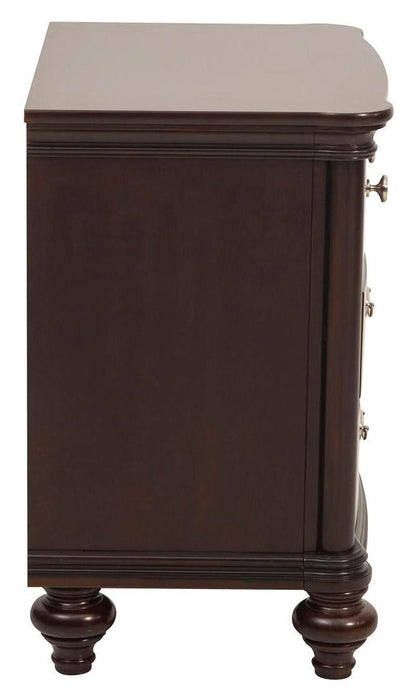 Homelegance Marston 3 Drawer Nightstand in Dark Cherry 2615DC-4 - Home Discount Furniture - NJ-linden