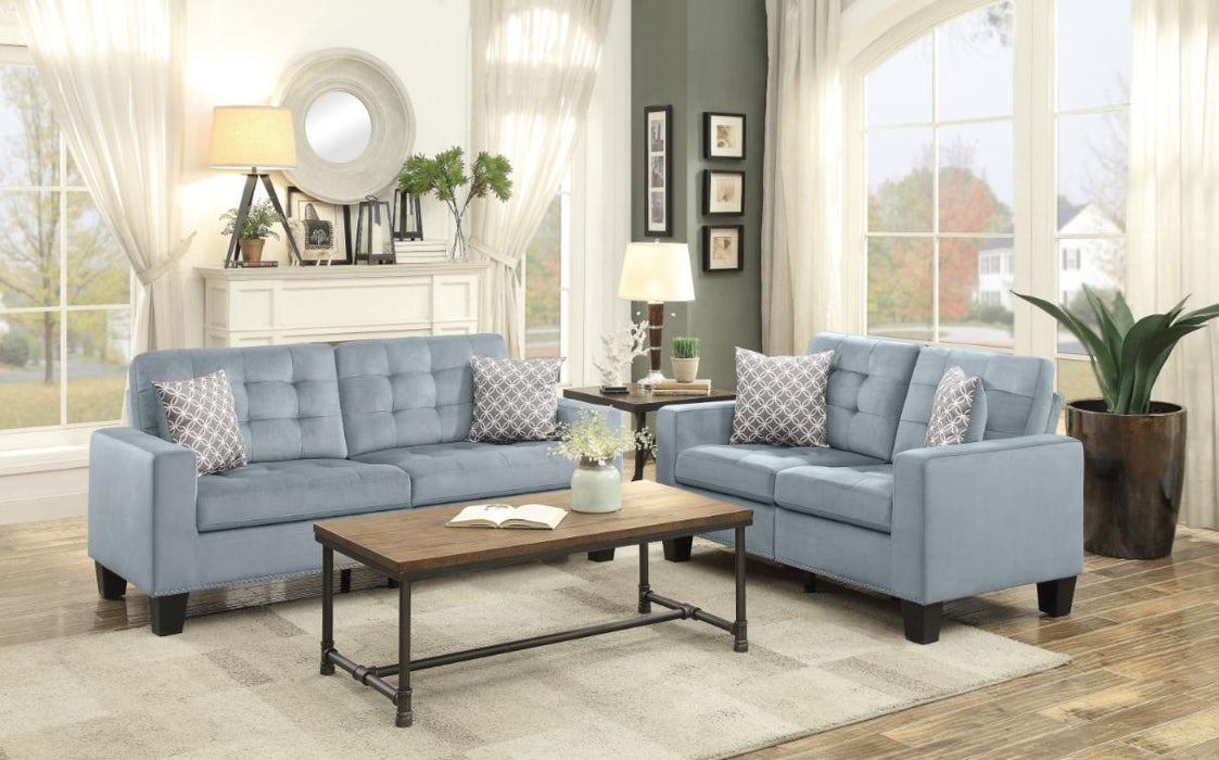 Homelegance Furniture Lantana Loveseat in Gray 9957GY-2 - Home Discount Furniture - NJ-linden