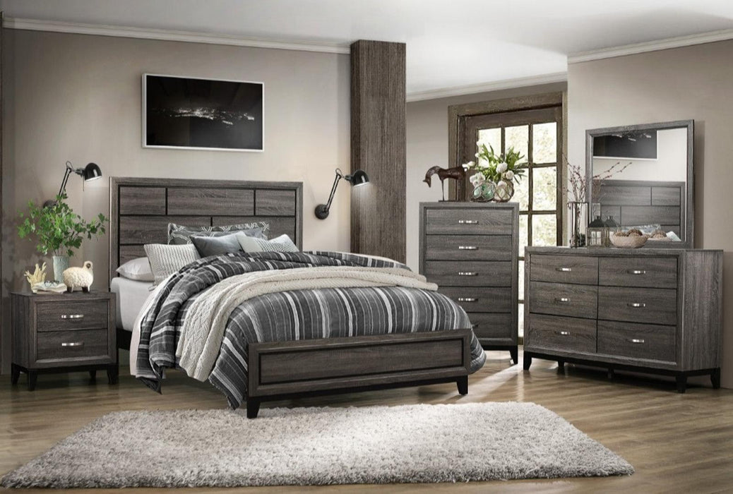 Homelegance Davi King Panel Bed in Gray 1645K-1EK* - Home Discount Furniture - NJ-linden