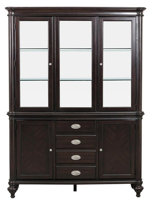 Homelegance Marston Buffet with Hutch in Dark Cherry 2615DC-50-55 - Home Discount Furniture - NJ-linden