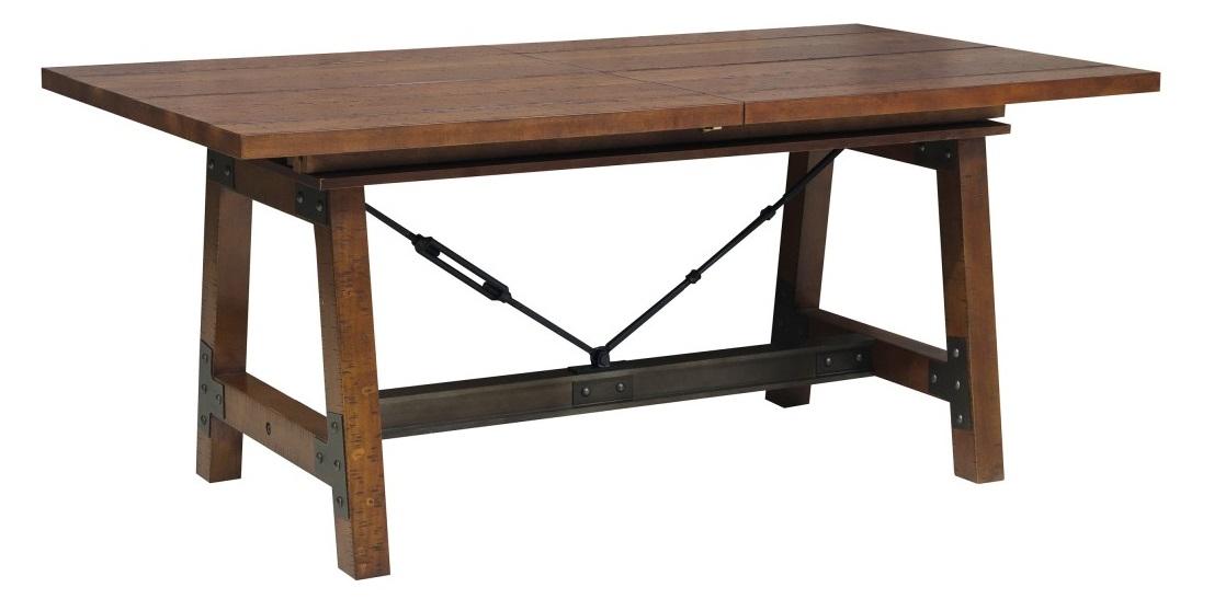 Homelegance Holverson Dining Table in Rustic Brown 1715-94 - Home Discount Furniture - NJ-linden