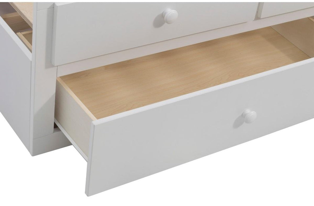 Homelegance Galen Twin/Twin Trundle Bed with Storage in White B2053PRW-1* - Home Discount Furniture - NJ-linden