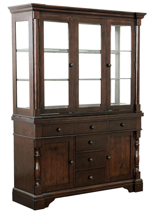 Homelegance Yates Buffet and Hutch in Dark Oak 5167-50* - Home Discount Furniture - NJ-linden