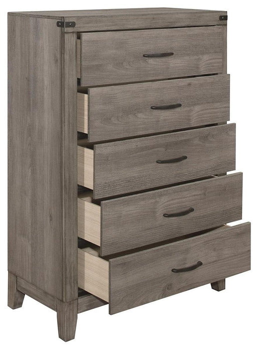 Homelegance Woodrow 5 Drawer Chest in Gray 2042-9 - Home Discount Furniture - NJ-linden