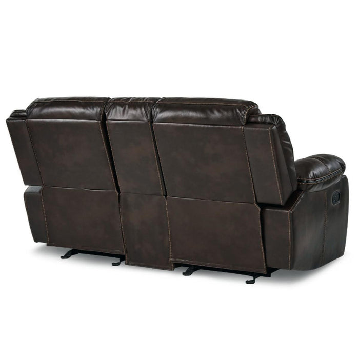 Homelegance Furniture Bastrop Double Glider Reclining Loveseat in Brown 8230BRW-2 - Home Discount Furniture - NJ-linden