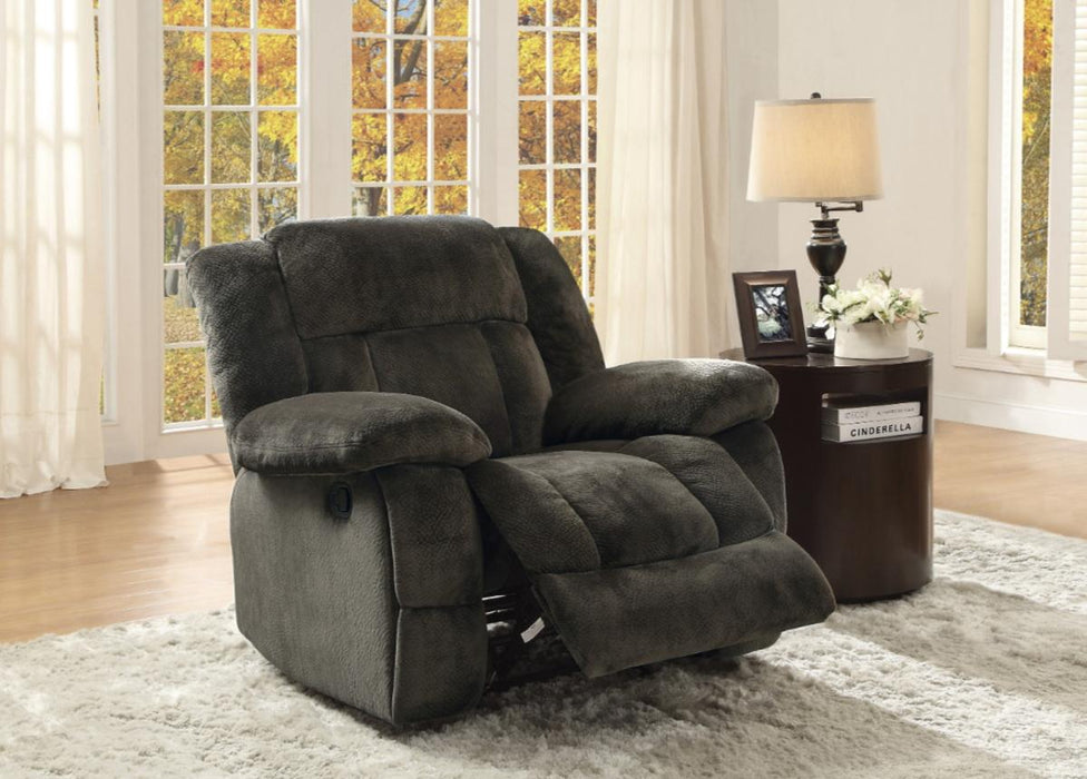 Homelegance Furniture Laurelton Glider Reclining Chair in Chocolate 9636-1 - Home Discount Furniture - NJ-linden