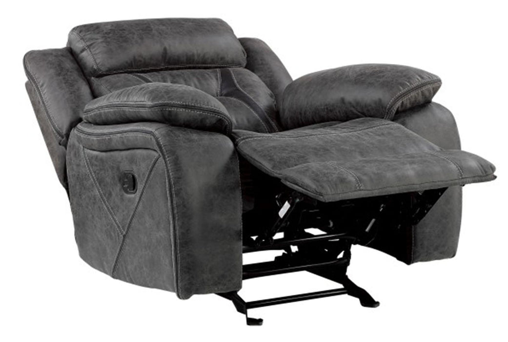 Homelegance Furniture Madrona Hill Glider Reclining Chair in Gray 9989GY-1 - Home Discount Furniture - NJ-linden