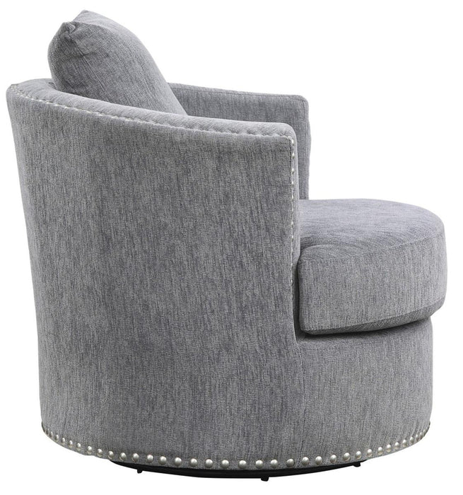 Homelegance Furniture Morelia Swivel Chair in Dark Gray 9468DG-1 - Home Discount Furniture - NJ-linden