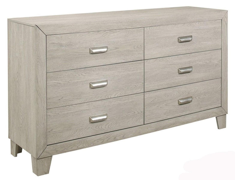 Homelegance Furniture Quinby 6 Drawer Dresser in Light Brown 1525-5 - Home Discount Furniture - NJ-linden