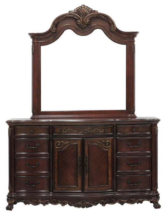 Homelegance Deryn Park 9 Drawer Dresser in Cherry 2243-5 - Home Discount Furniture - NJ-linden