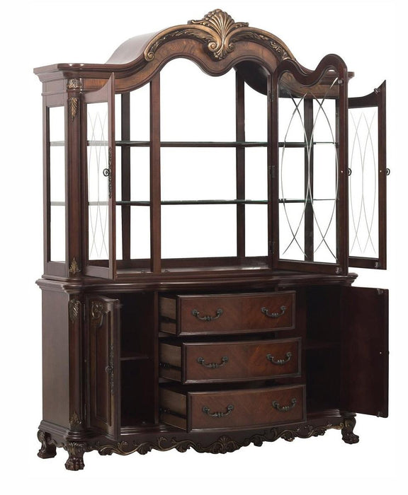 Homelegance Deryn Park Buffet and Hutch in Dark Cherry 2243-50* - Home Discount Furniture - NJ-linden