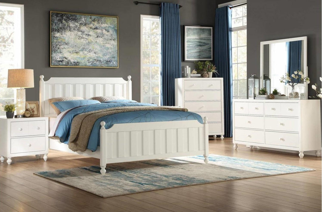 Homelegance Wellsummer 2 Drawer Nightstand in White 1803W-4 - Home Discount Furniture - NJ-linden