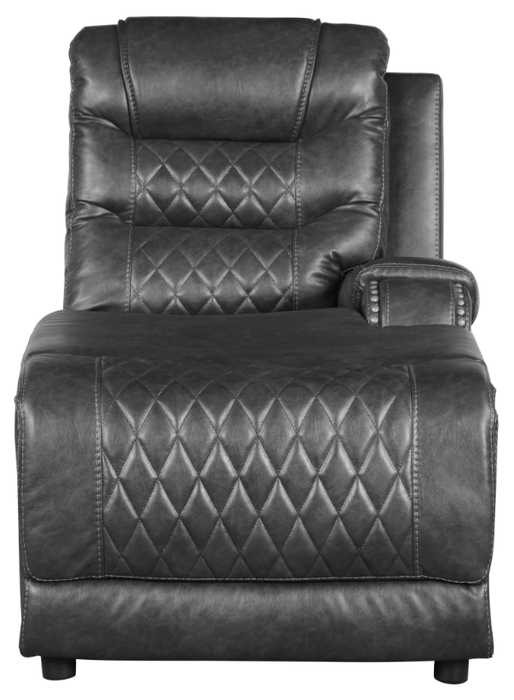 Homelegance Furniture Putnam Power Right Side Reclining Chaise with USB Port in Gray 9405GY-RCPW - Home Discount Furniture - NJ-linden