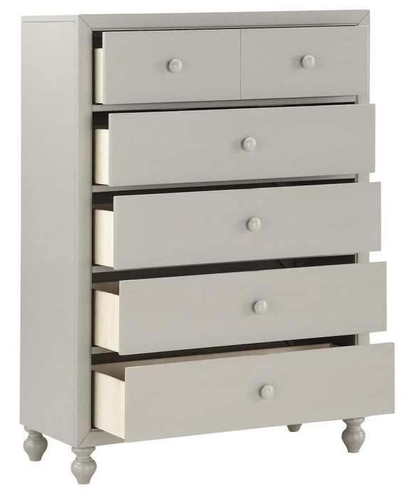 Homelegance Wellsummer 5 Drawer Chest in Gray 1803GY-9 - Home Discount Furniture - NJ-linden