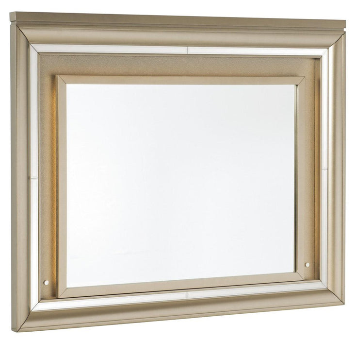 Homelegance Furniture Loudon Mirror with LED Lighting in Champagne Metallic 1515-6 - Home Discount Furniture - NJ-linden