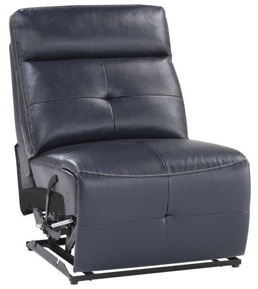 Homelegance Furniture Avenue Armless Reclining Chair in Navy 9469NVB-AR - Home Discount Furniture - NJ-linden