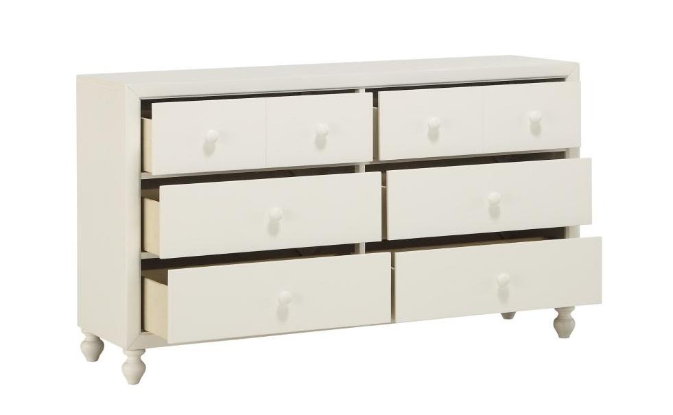 Homelegance Wellsummer 6 Drawer Dresser in White 1803W-5 - Home Discount Furniture - NJ-linden