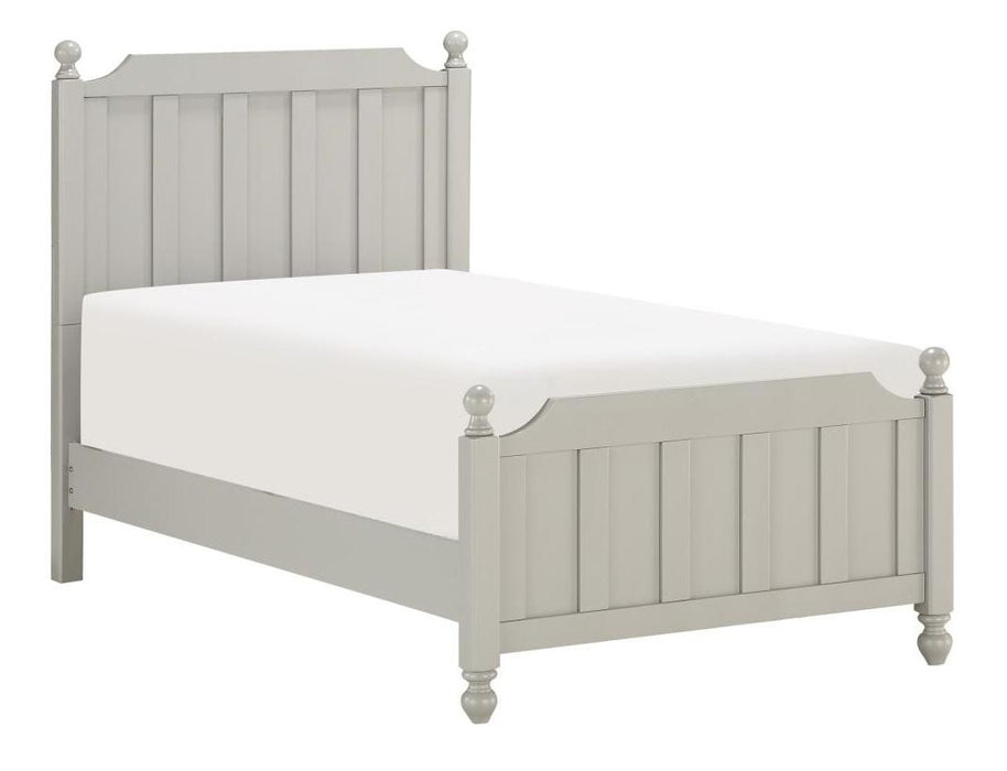 Homelegance Wellsummer Twin Panel Bed in Gray 1803GYT-1* - Home Discount Furniture - NJ-linden