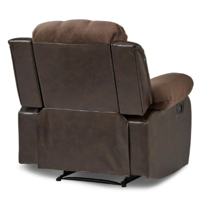 Homelegance Furniture Granley Reclining Chair in Chocolate 9700FCP-1 - Home Discount Furniture - NJ-linden