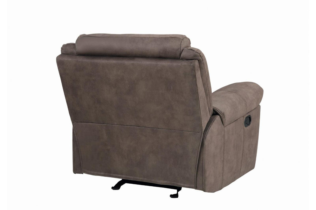 Homelegance Furniture Aram Glider Reclining Chair in Dark Brown 8206NF-1 - Home Discount Furniture - NJ-linden