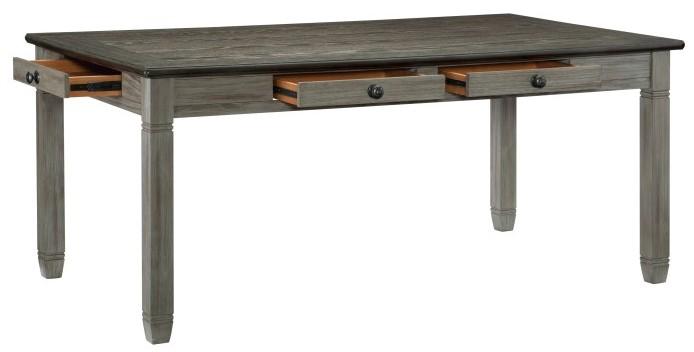 Homelegance Granby Dining Table in Coffee and Antique Gray 5627GY-72 - Home Discount Furniture - NJ-linden