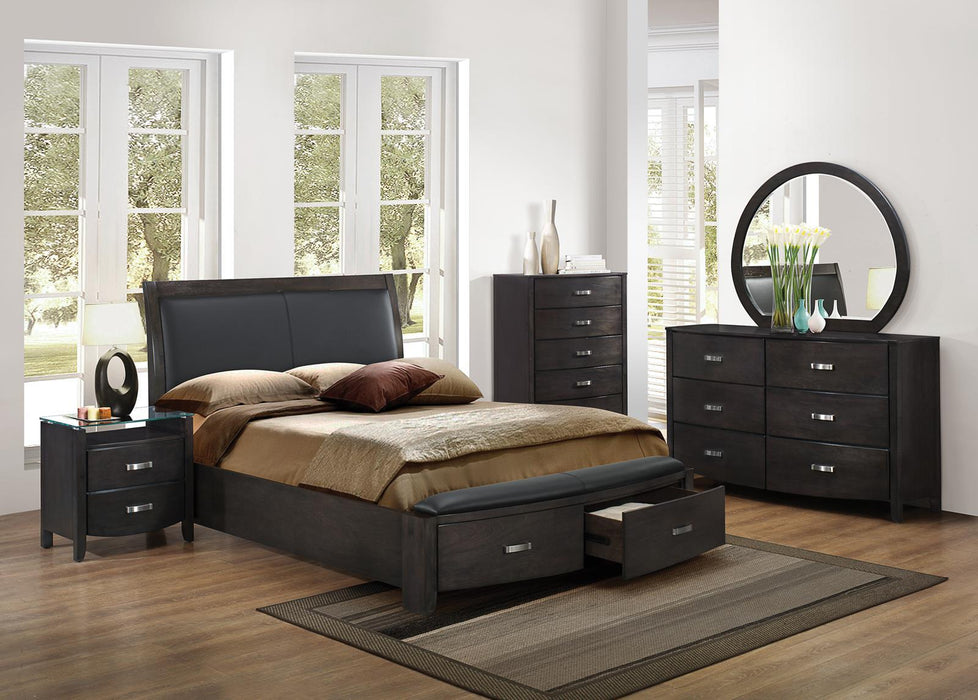 Homelegance Lyric 2 Drawer Nightstand in Brownish Gray 1737NGY-4 - Home Discount Furniture - NJ-linden