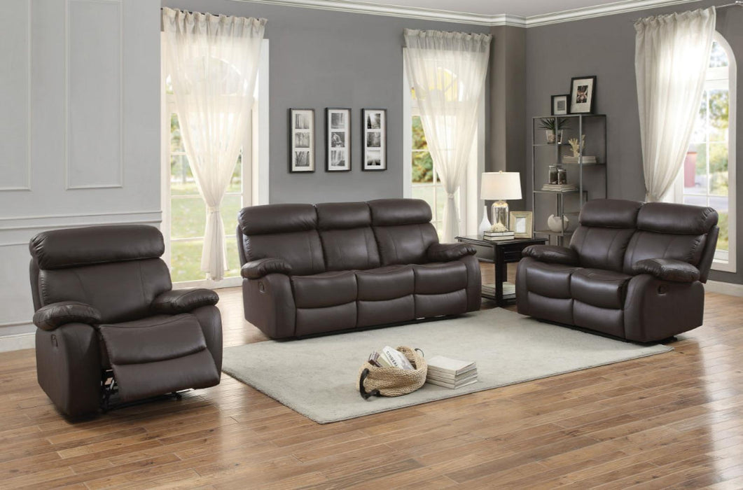 Homelegance Furniture Pendu Double Reclining Loveseat in Brown 8326BRW-2 - Home Discount Furniture - NJ-linden