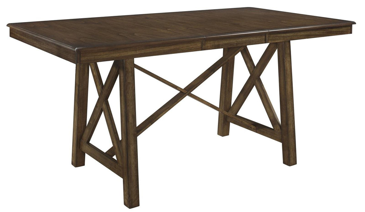 Homelegance Furniture Levittown Counter Height Table in Brown 5757-36 - Home Discount Furniture - NJ-linden