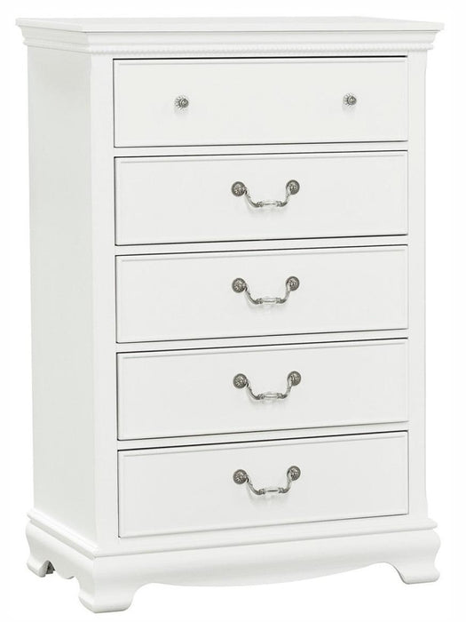 Homelegance Lucida 5 Drawer Chest in White 2039W-9 - Home Discount Furniture - NJ-linden