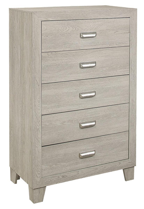 Homelegance Furniture Quinby 5 Drawer Chest in Light Brown 1525-9 - Home Discount Furniture - NJ-linden