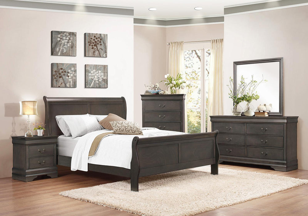 Homelegance Mayville Queen Sleigh Bed in Gray 2147SG-1 - Home Discount Furniture - NJ-linden