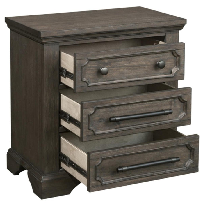 Homelegance Taulon Nightstand in Dark Oak 5438-4 - Home Discount Furniture - NJ-linden