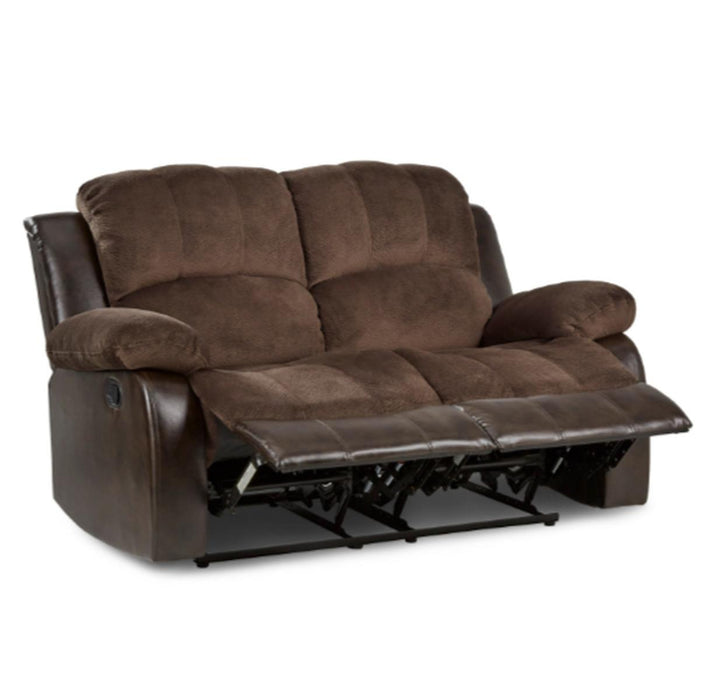 Homelegance Furniture Granley Double Reclining Loveseat in Chocolate 9700FCP-2 - Home Discount Furniture - NJ-linden