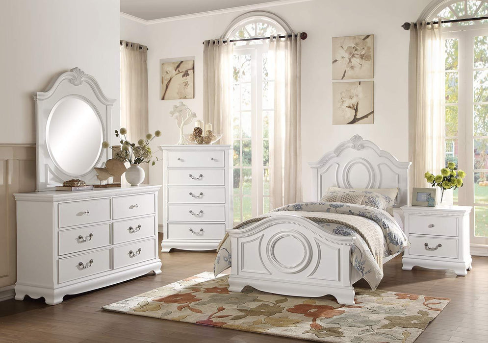 Homelegance Lucida 5 Drawer Chest in White 2039W-9 - Home Discount Furniture - NJ-linden