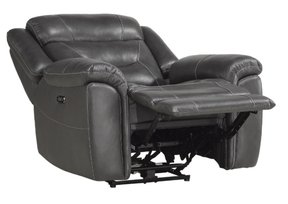 Homelegance Furniture Danio Power Double Reclining Chair with Power Headrests in Dark Gray 9528DGY-1PWH - Home Discount Furniture - NJ-linden